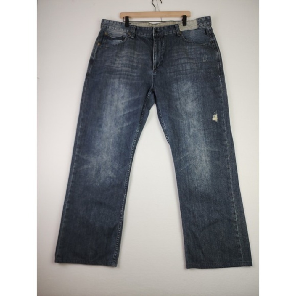 Men's Y2K Jeans SEAN JOHN 42x31 Denim Hamilton Classic Distressed‎ Baggy 10"Leg
